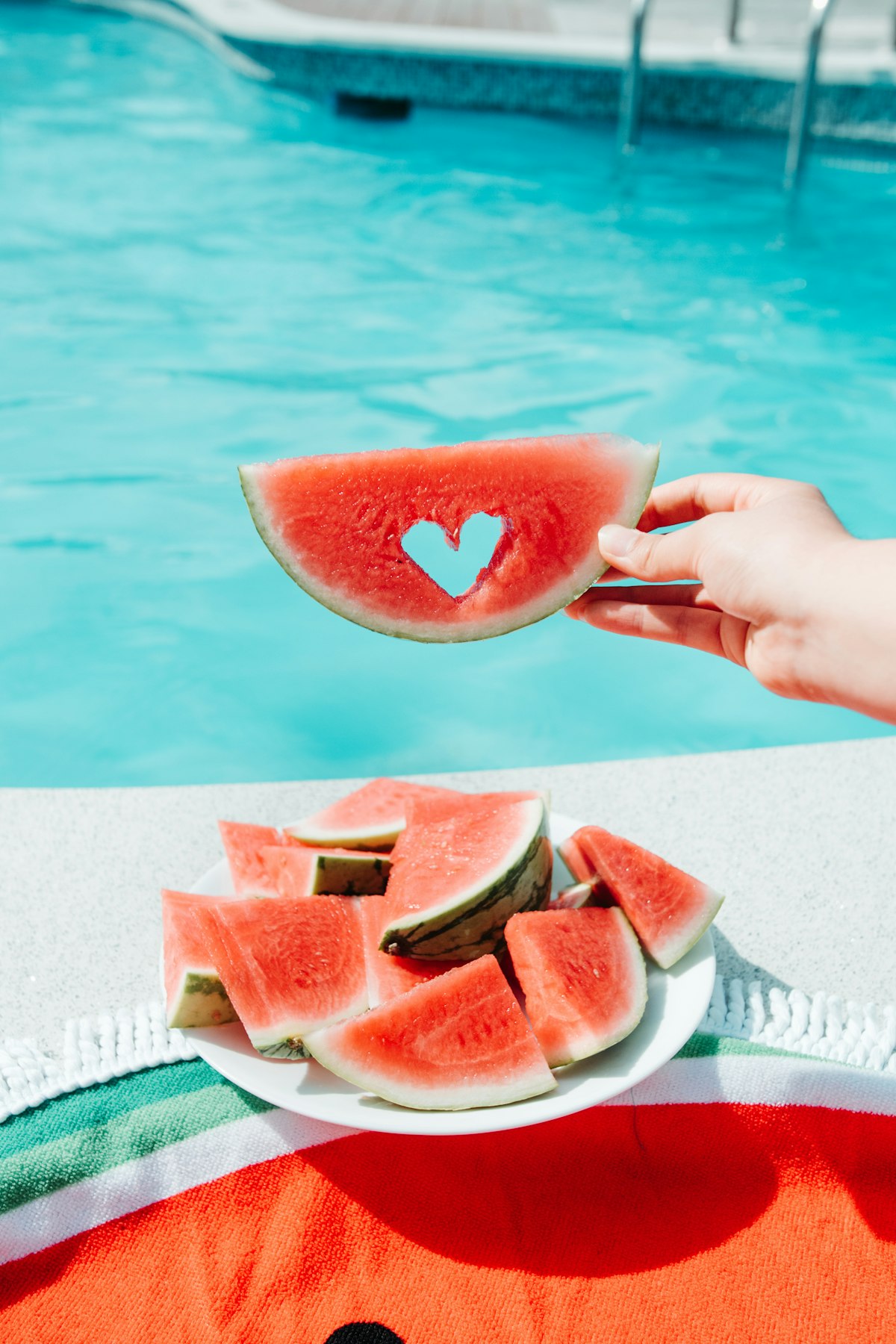 Sliced watermelon, a classic Korean summer food